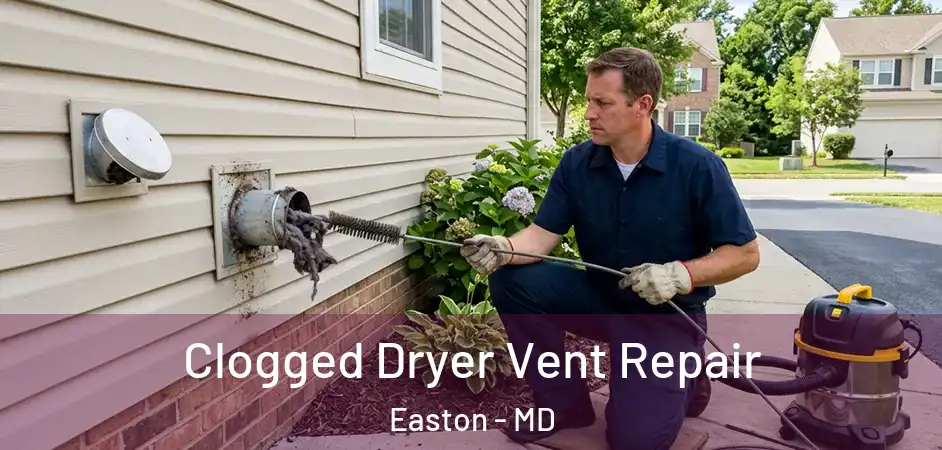  Clogged Dryer Vent Repair Easton - MD