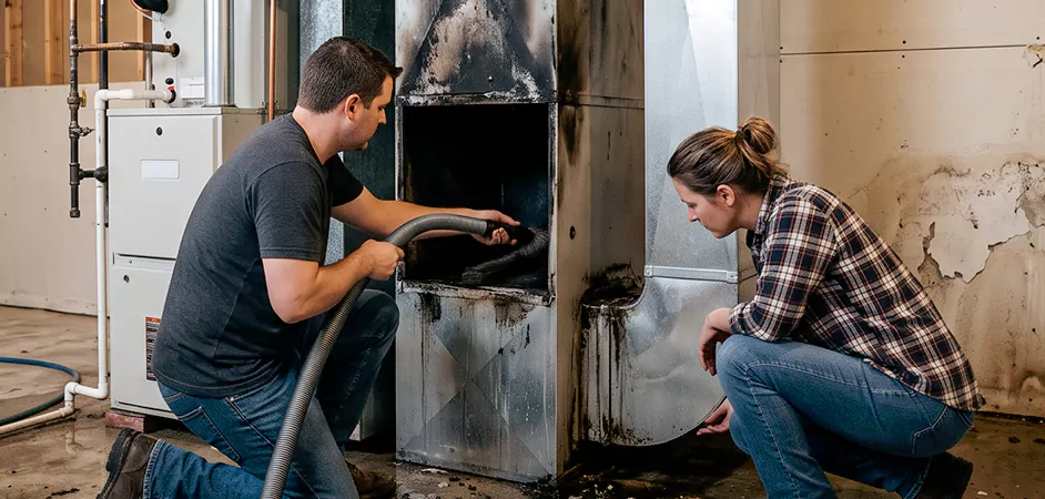 Fire and Flood Duct Restoration in Easton, MD