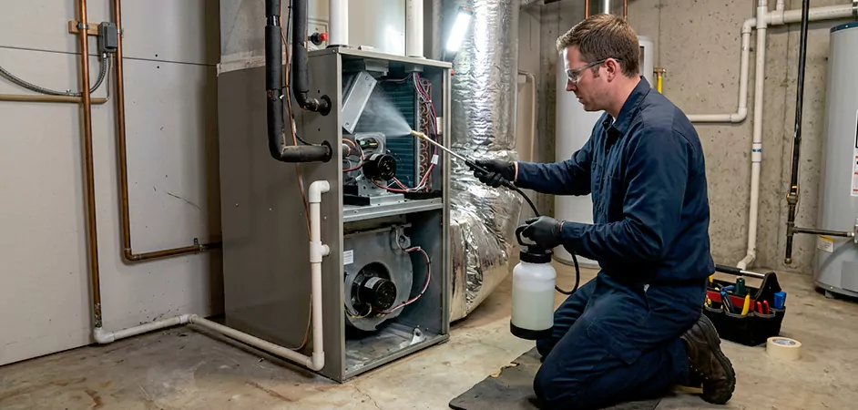 Air Handler Antimicrobial Treatment in Easton