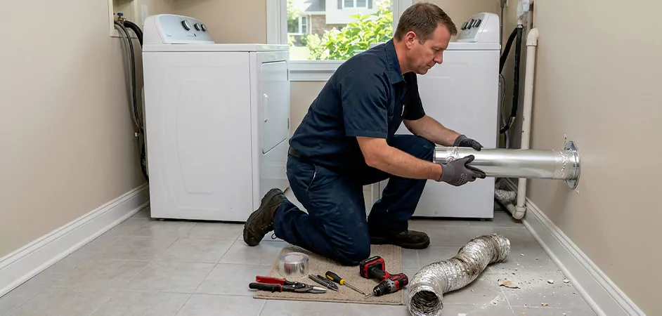 Dryer Vent Replacement in Easton