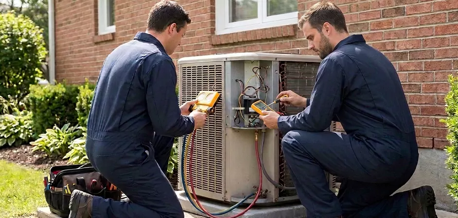 Heat Pump Inspection in Easton