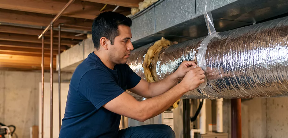 Duct Insulation Upgrade in Easton